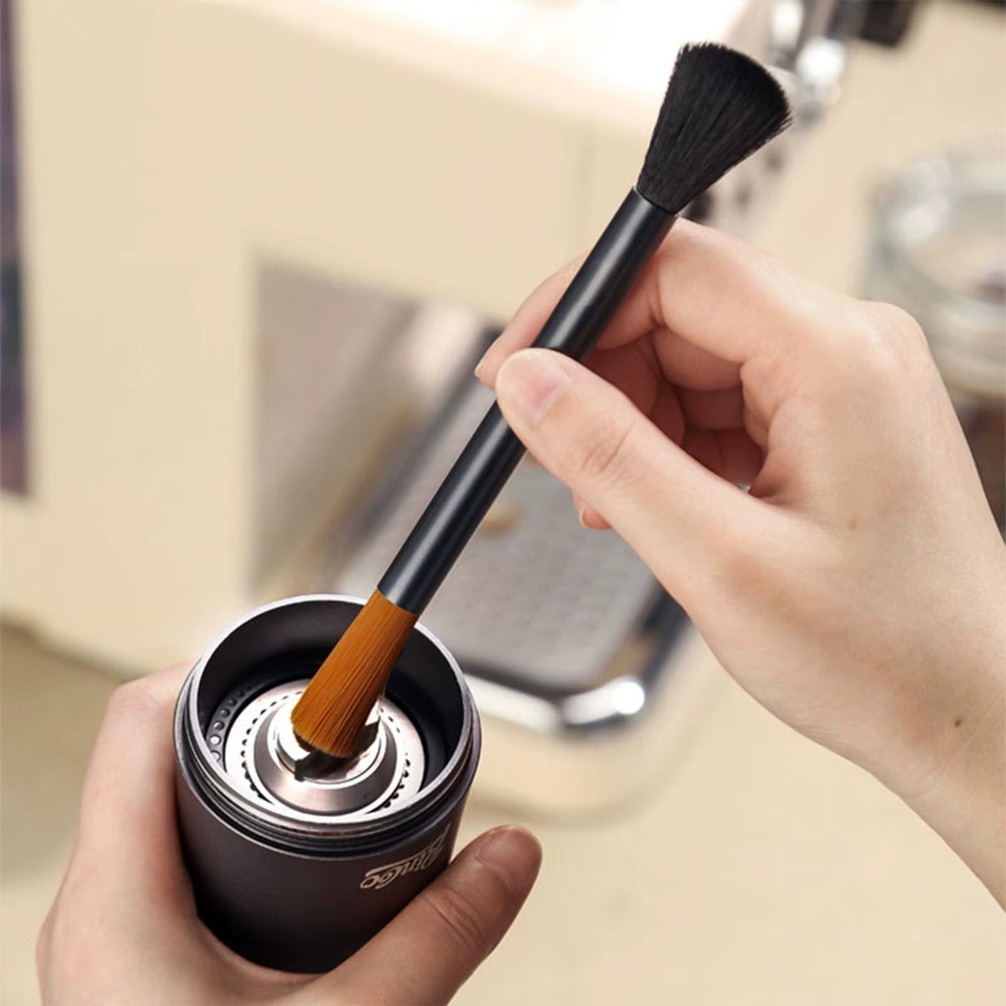 Coffee Bar Counter Cleaning Brush Coffee Grinder Semi-Automatic Coffee Machine Coffee Powder Soft Bristle Brush Coffee Tool