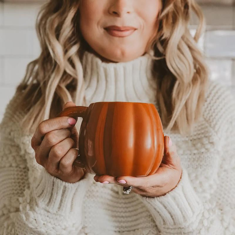 Cream Pumpkin Fall Coffee Mug