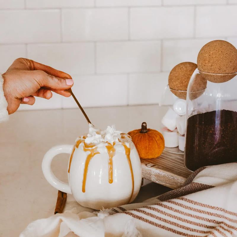 Cream Pumpkin Fall Coffee Mug