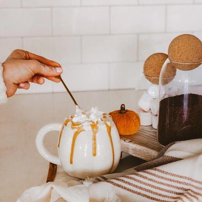 Cream Pumpkin Fall Coffee Mug