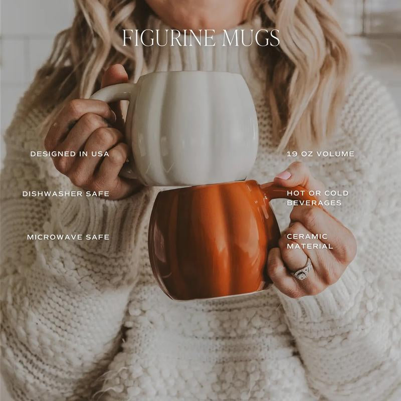 Cream Pumpkin Fall Coffee Mug