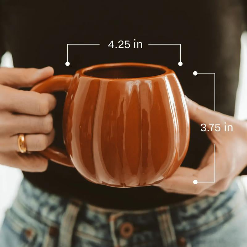 Cream Pumpkin Fall Coffee Mug