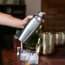 Stainless Steel Cocktail Shaker Bartending Tools Bartender Kit Martini Sharker Drink Mixer Set With Storage Bag