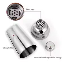 Stainless Steel Cocktail Shaker Bartending Tools Bartender Kit Martini Sharker Drink Mixer Set With Storage Bag