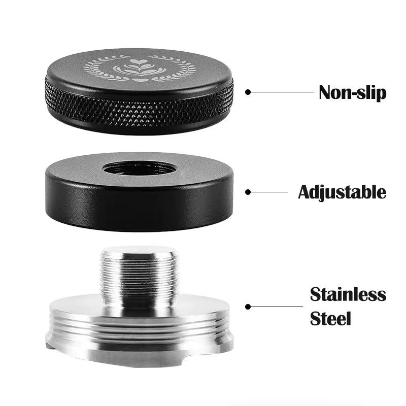 304 Stainless Steel Coffee Tamper 51MM/53MM/58MM Coffee Distributor Coffee Powder Hammer Customized Coffee Accessories