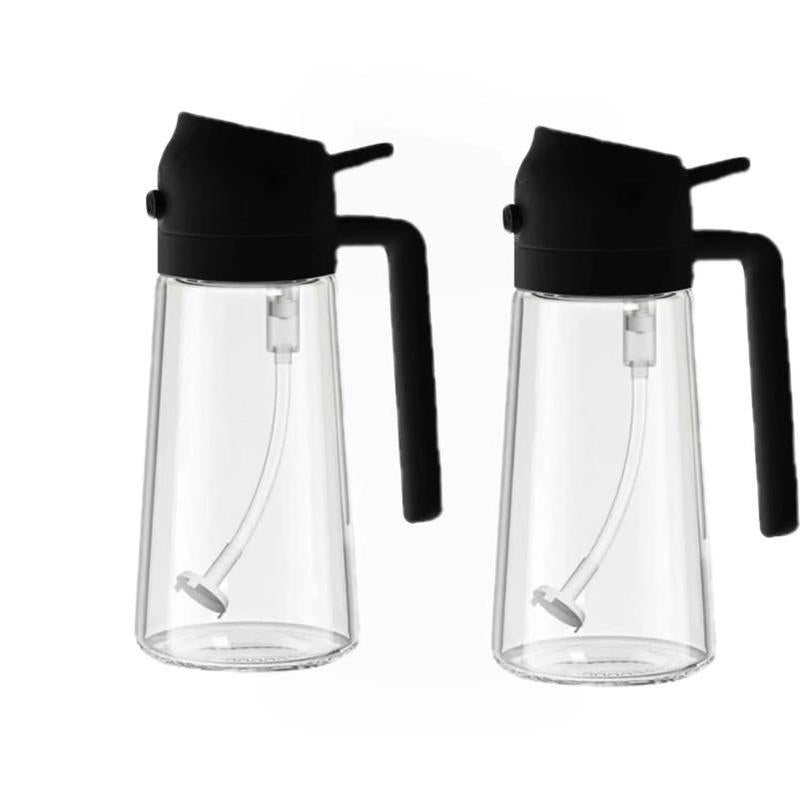GJ 16Oz/470Ml Oil Dispenser Bottle for Kitchen - 2 in 1 Olive Oil Dispenser & Sprayer - Multicolor Kitchenware for Cooking, Salad, Barbecue Tools