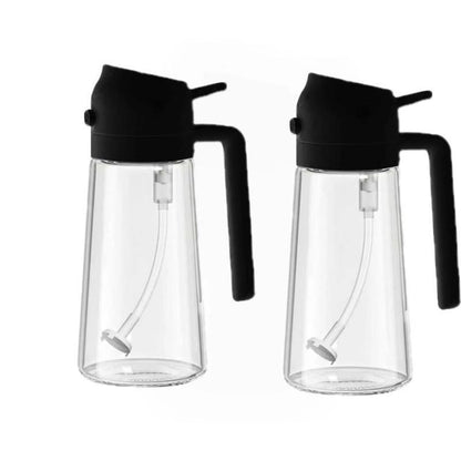 GJ 16Oz/470Ml Oil Dispenser Bottle for Kitchen - 2 in 1 Olive Oil Dispenser & Sprayer - Multicolor Kitchenware for Cooking, Salad, Barbecue Tools