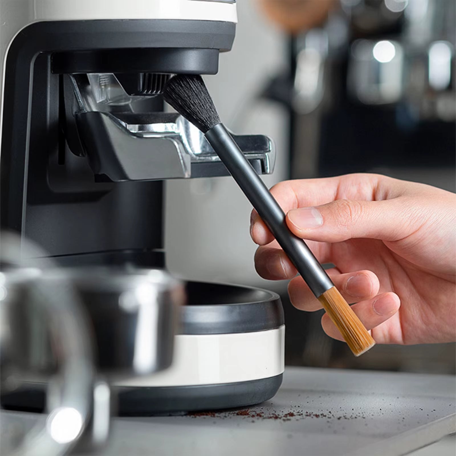 Coffee Bar Counter Cleaning Brush Coffee Grinder Semi-Automatic Coffee Machine Coffee Powder Soft Bristle Brush Coffee Tool