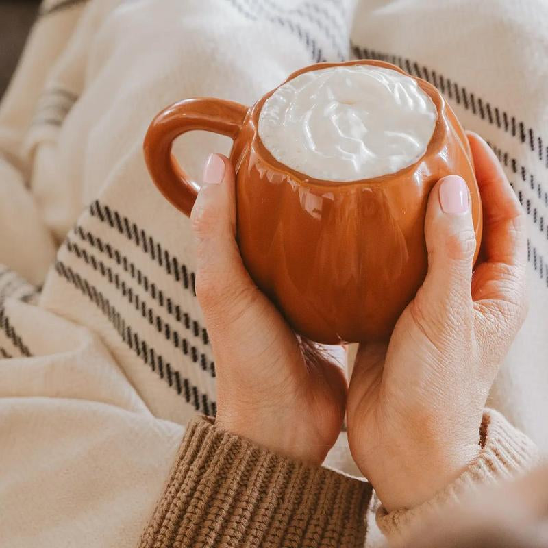 Cream Pumpkin Fall Coffee Mug
